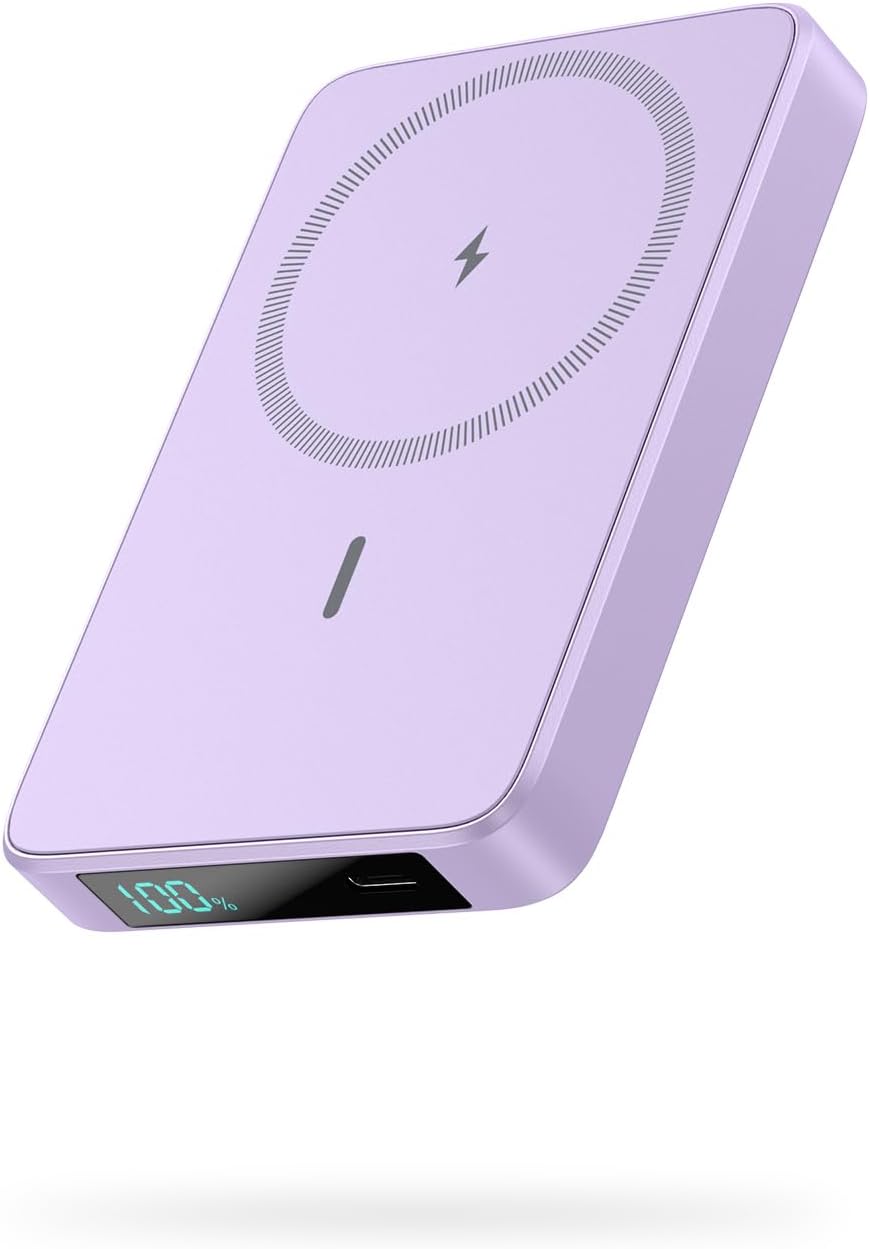 Magnetic Portable Charger 10800mah for Magsafe Battery Pack, Wireless Power Bank with 20W PD Fast Charging & LCD Display, Travel Essential Phone Battery Charger For iPhone 17/16/15/14/13/12 Series