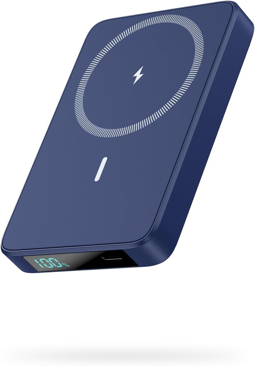 Magnetic Portable Charger 10800mah for Magsafe Battery Pack, Wireless Power Bank with 20W PD Fast Charging & LCD Display, Travel Essential Phone Battery Charger For iPhone 17/16/15/14/13/12 Series