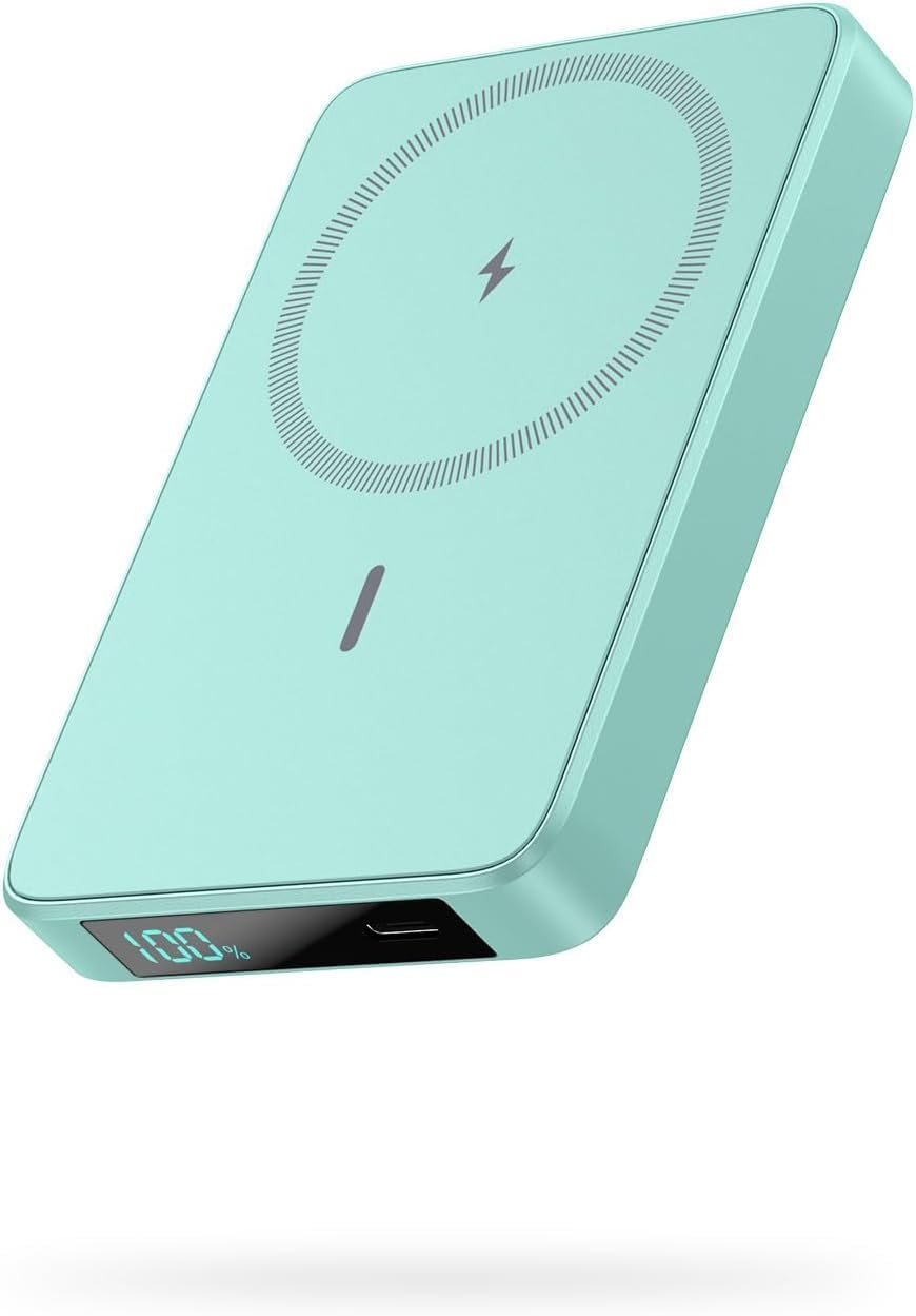 Magnetic Portable Charger 10800mah for Magsafe Battery Pack, Wireless Power Bank with 20W PD Fast Charging & LCD Display, Travel Essential Phone Battery Charger For iPhone 17/16/15/14/13/12 Series