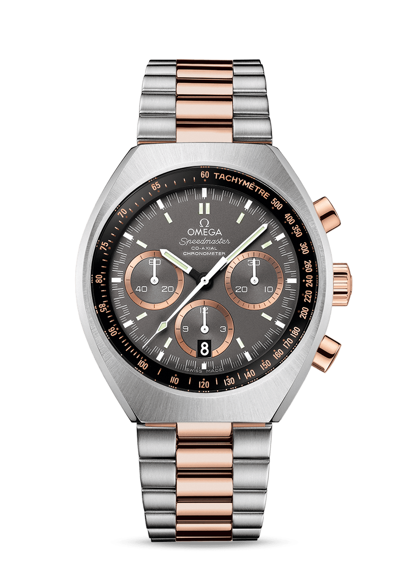 Speedmaster Steel Sedna Gold Chronograph Watch 327.20.43.50.01.001 1