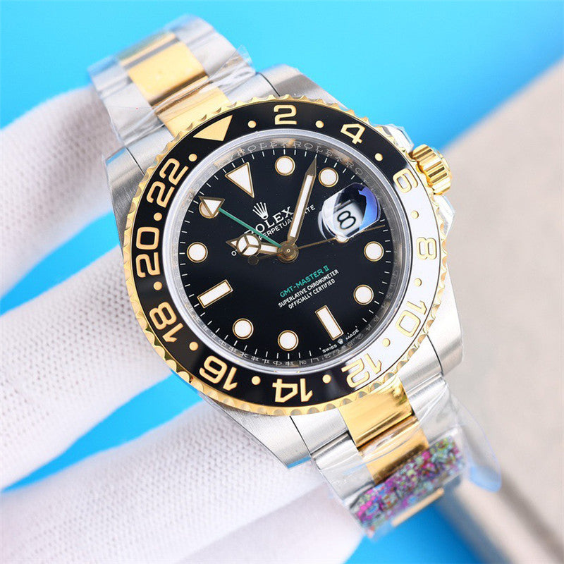 GMT-Master II 116710LN 40mm Stainless Steel Black&Gold Dial Watch 2
