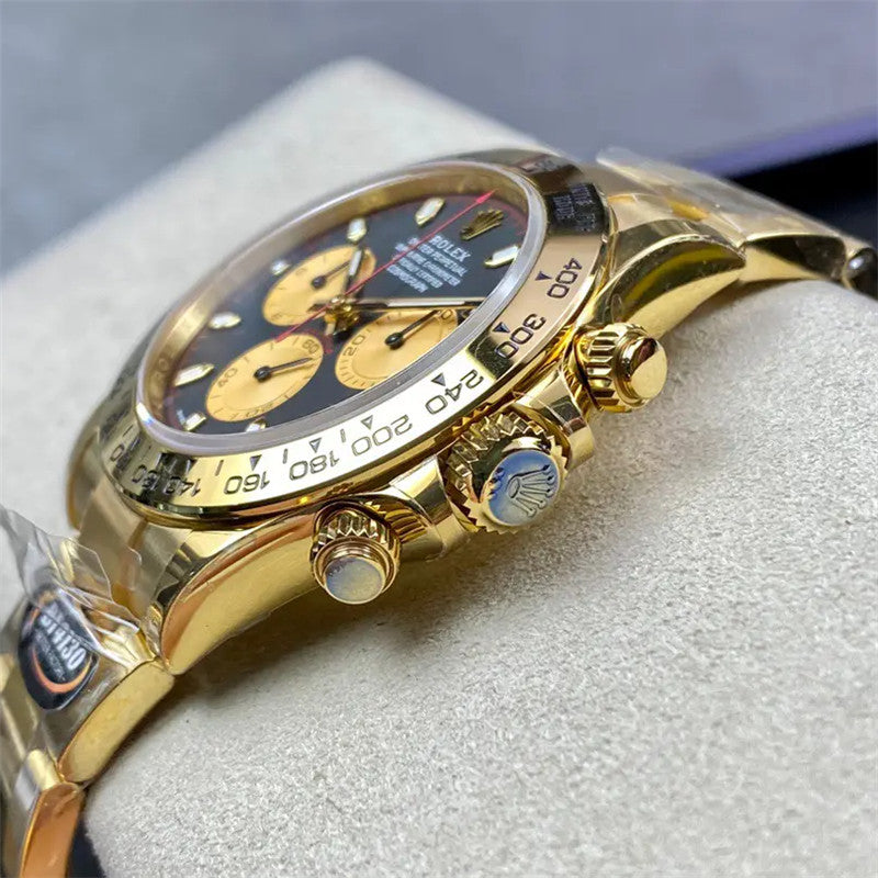 Cosmograph Daytona m116508-0009 Black Champagne Index Oyster 40mm Watch 5