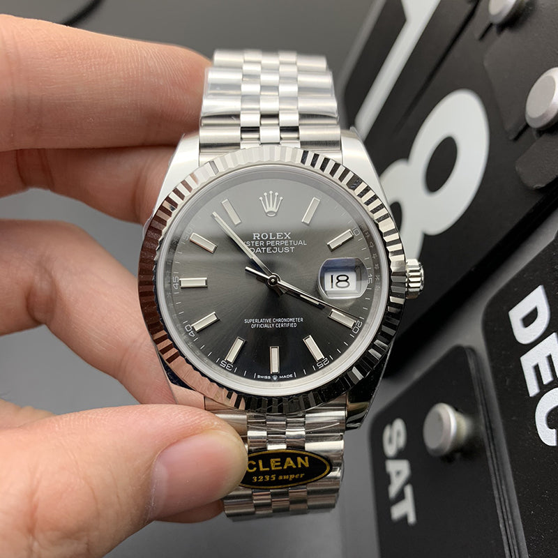 Datejust 126334 Dark Rhodium 41mm and 36mm Stainless Steel Watch 4
