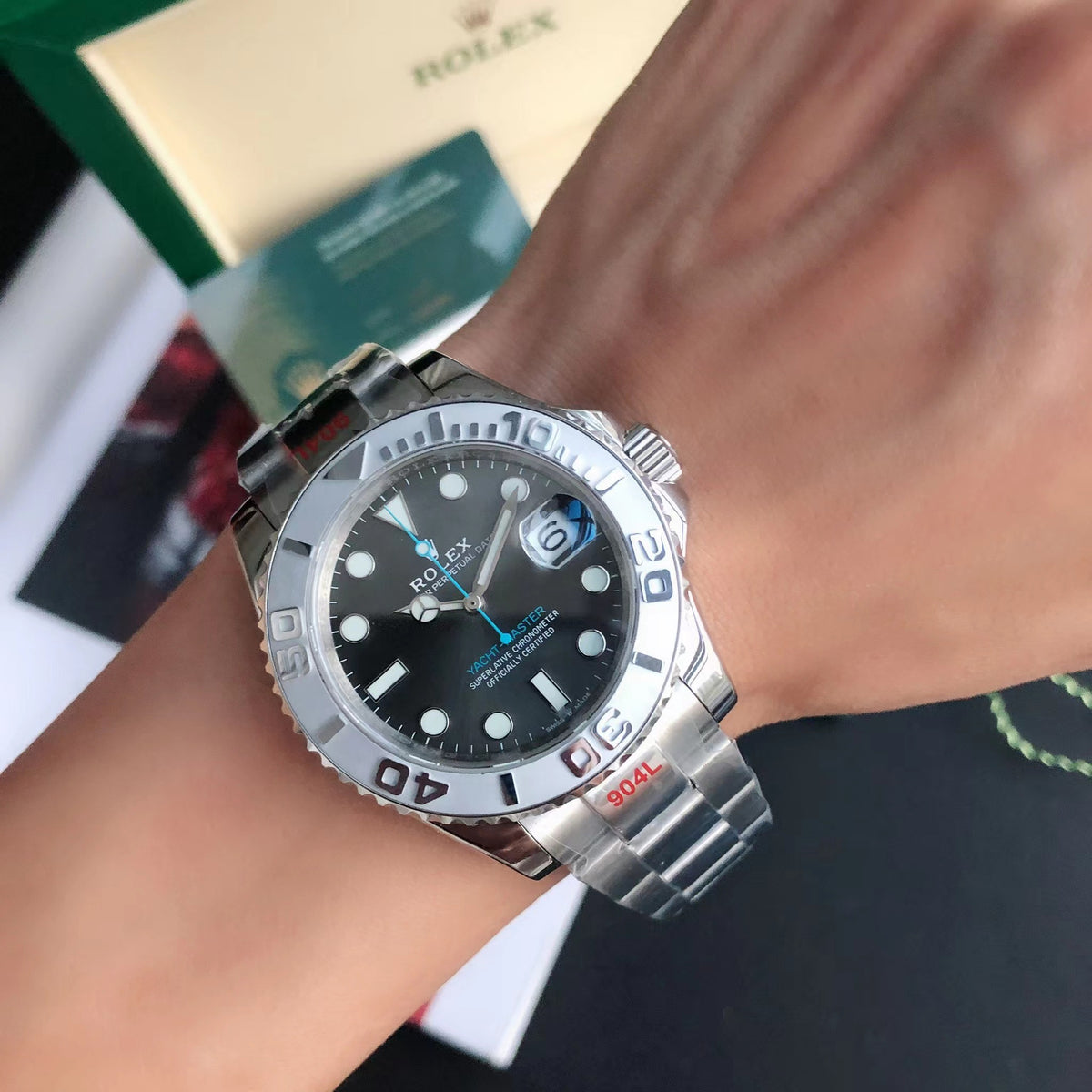 Yacht Master 126622 40mm Platinum Dark Rhodium Dial 5