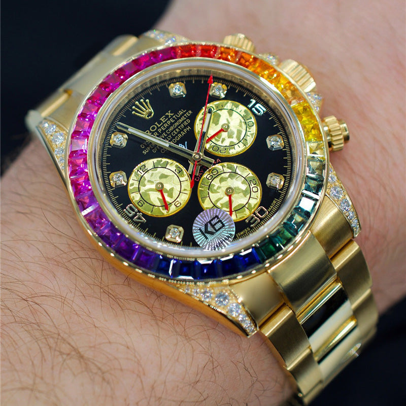 Cosmograph Daytona 116598 RBOW Diamond Yellow Gold Stainless Steel 40mm 6