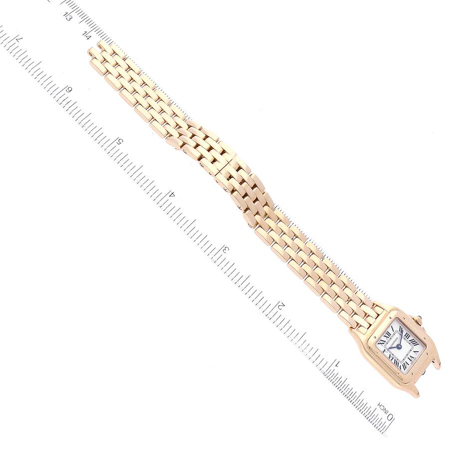 Cartier Panthere Small Yellow Gold Silver Dial Ladies Watch WGPN0008 7