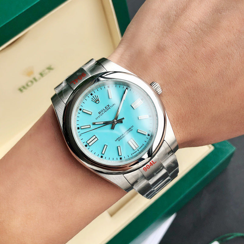 Oyster Perpetual 124300 41mm&36mm Light Blue Dial 2