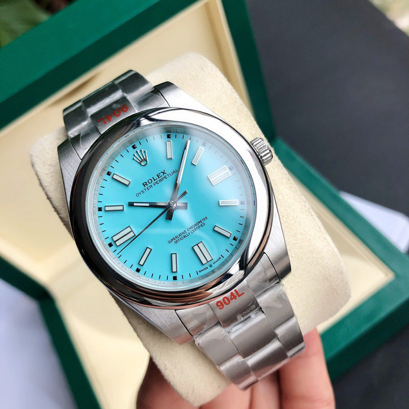 Oyster Perpetual 124300 41mm&36mm Light Blue Dial 3