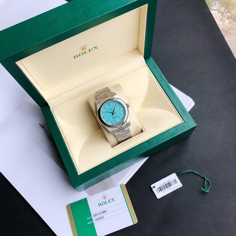 Oyster Perpetual 124300 41mm&36mm Light Blue Dial 6