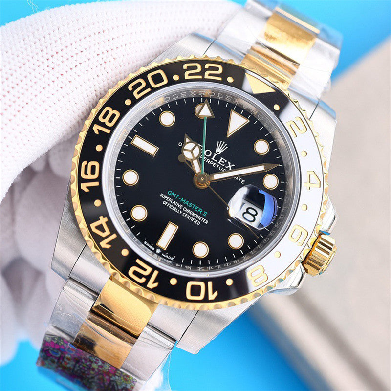 GMT-Master II 116710LN 40mm Stainless Steel Black&Gold Dial Watch 3