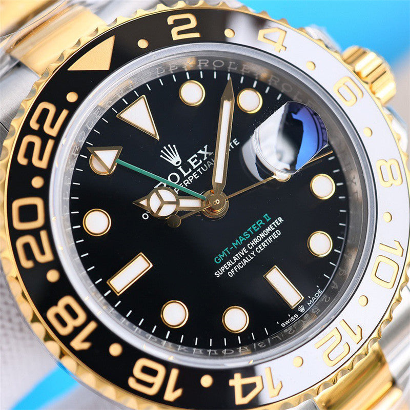 GMT-Master II 116710LN 40mm Stainless Steel Black&Gold Dial Watch 4