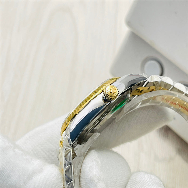Datejust 126333-0011 Diamond Gold Dial 41mm&36mm Watch 6