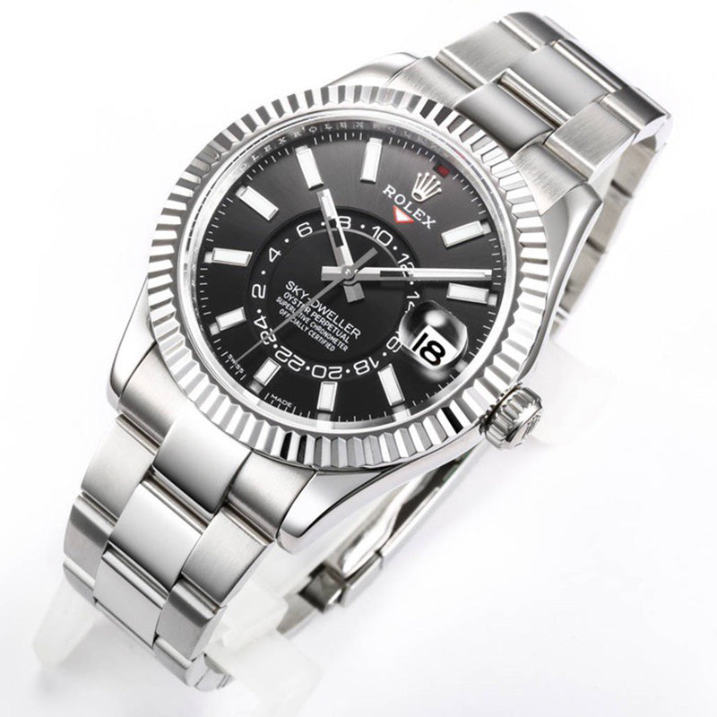 Sky Dweller 326934 Black Index Dial and Oyster Bracelet Watch 42mm 2