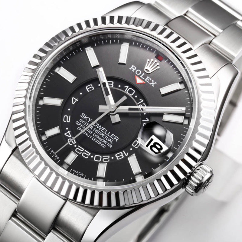 Sky Dweller 326934 Black Index Dial and Oyster Bracelet Watch 42mm 3