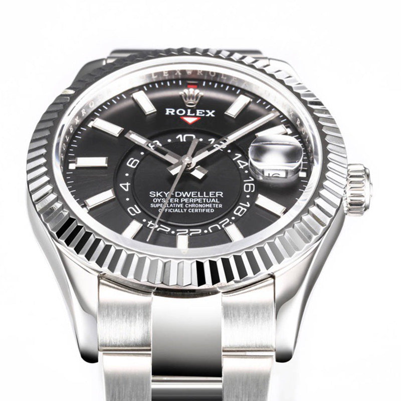Sky Dweller 326934 Black Index Dial and Oyster Bracelet Watch 42mm 6