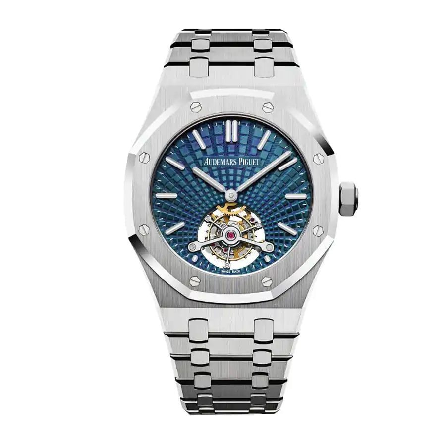 Audemars piguet Royal Oak Selfwinding Tourbillon 41MM Blue Dial Watch 1