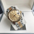 Datejust Gold Diamond Texture Dial 41mm Watch 1