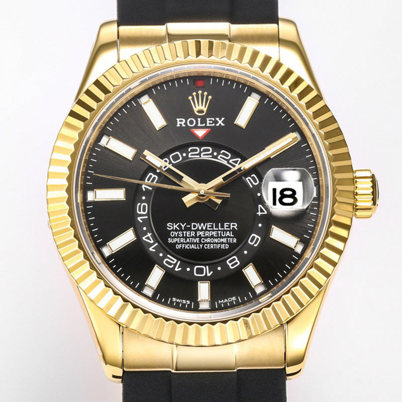 Sky Dweller 326238 42mm Black Oyster Perpetual Mens Watch 2