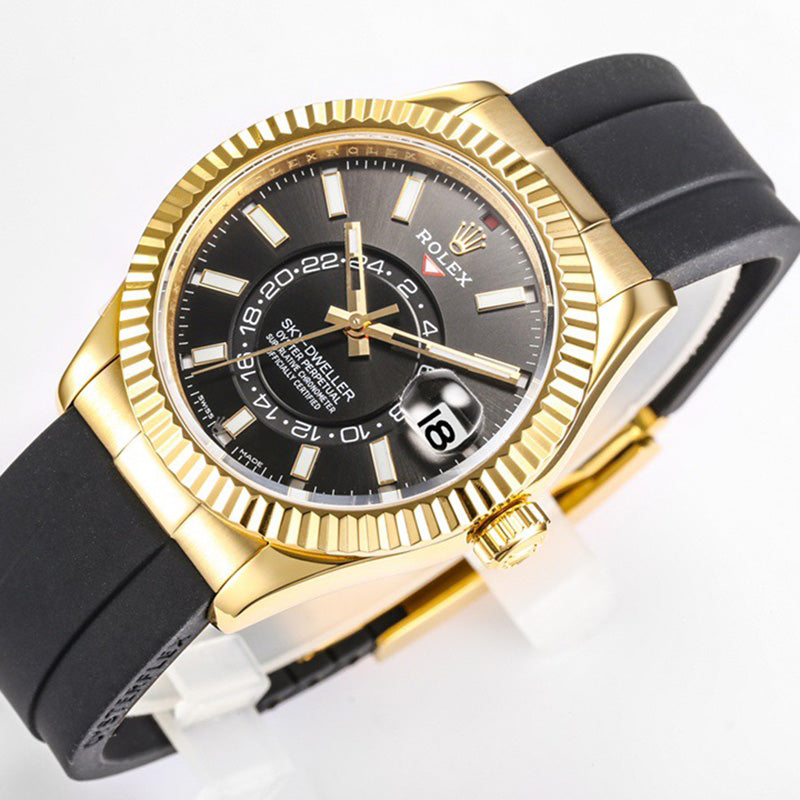 Sky Dweller 326238 42mm Black Oyster Perpetual Mens Watch 4