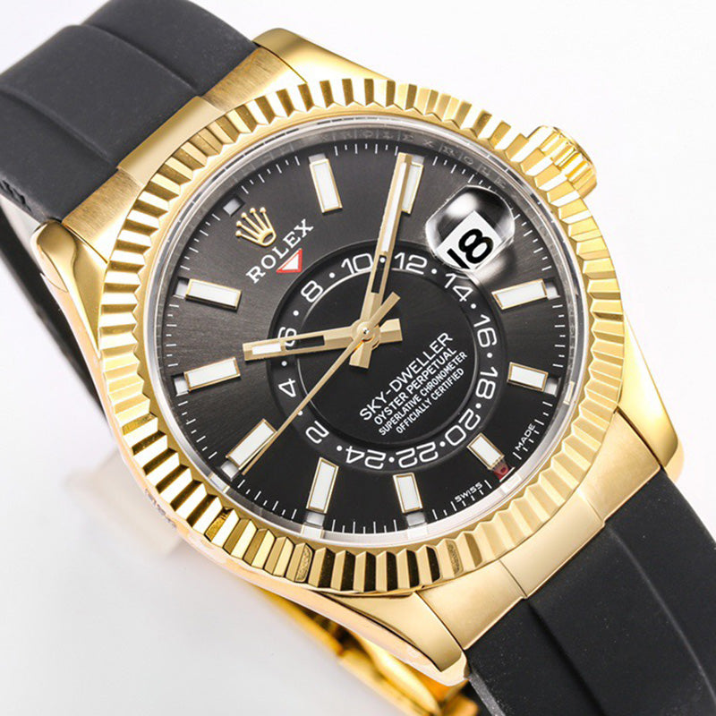 Sky Dweller 326238 42mm Black Oyster Perpetual Mens Watch 6