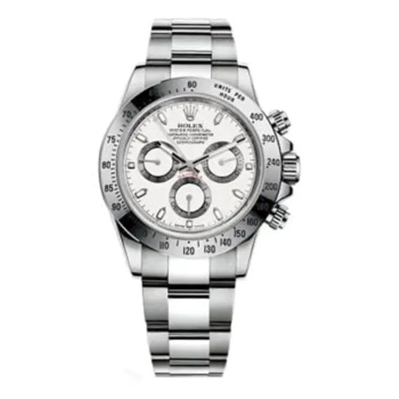 Cosmograph Daytona 116520 Stainless Steel APH White Dial 40mm Watch 1
