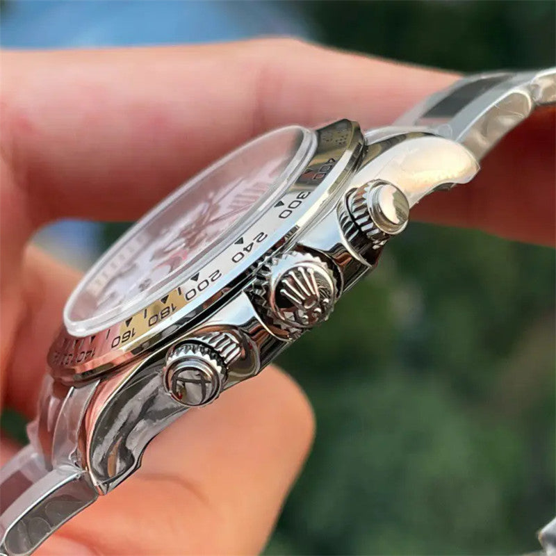 Cosmograph Daytona 116520 Stainless Steel APH White Dial 40mm Watch 6