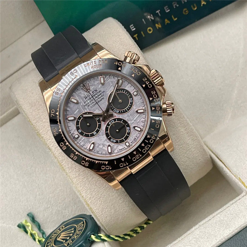 Cosmograph Daytona m116515ln-0055 40mm Meteorite Dial Oysterflex Everose Gold Watch 3