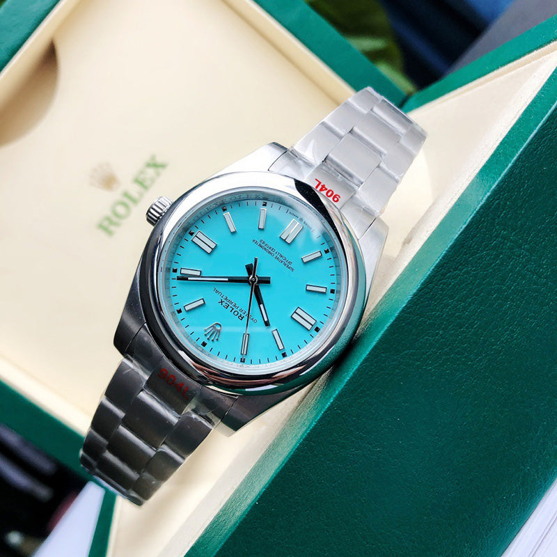 Oyster Perpetual 124300 41mm&36mm Light Blue Dial 5