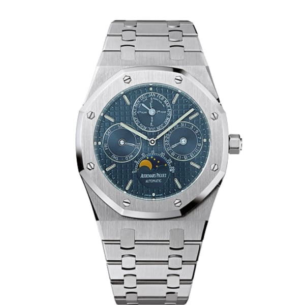 Audemars Piguet Royal Oak Perpetual Calendar Blue grey dial Stainless Steel Watch 1