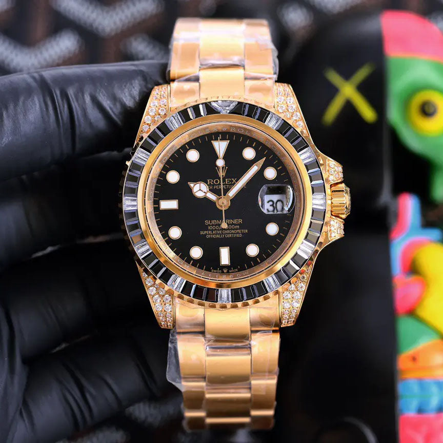 Submariner Golden Diamond Black Dial 40MM 1