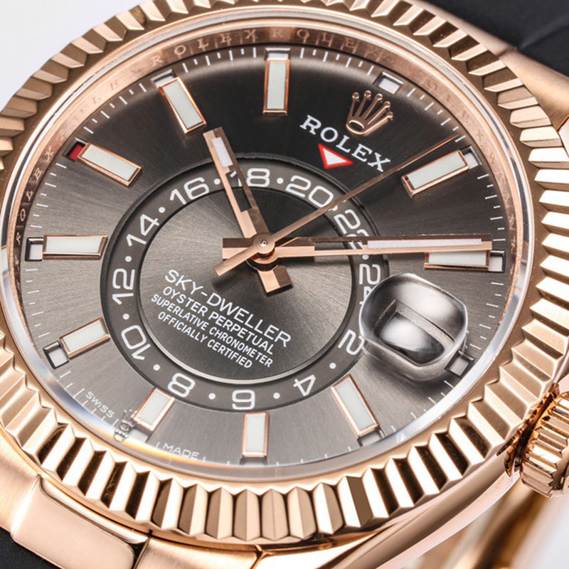 Sky Dweller 326238 42mm Gray Oyster Perpetual Watch 4