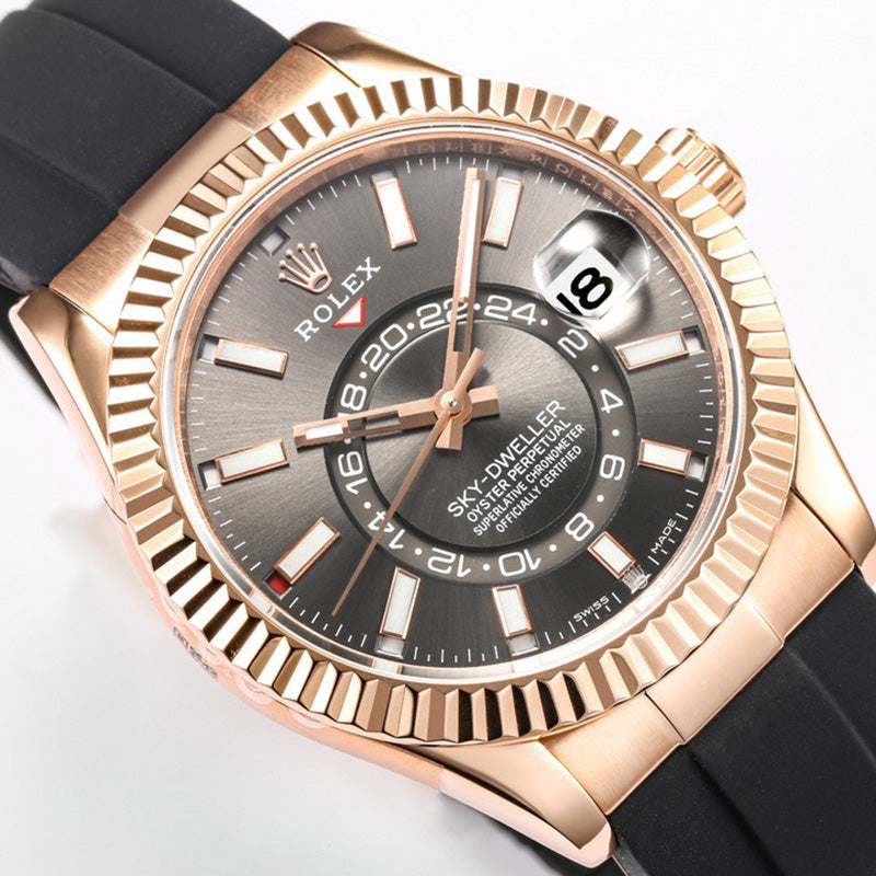 Sky Dweller 326238 42mm Gray Oyster Perpetual Watch 5