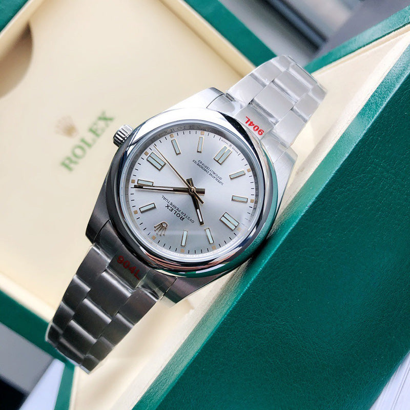 Oyster Perpetual 124300 41mm&36mm Silver Dial 4