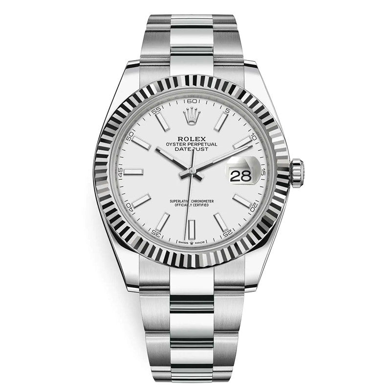 Datejust 126334 White Index Oyster 41mm&36mm Stainless Steel Watch 6