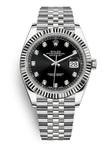 Datejust 126334-0011 Diamond Black Dial 41mm&36mm Watch 10