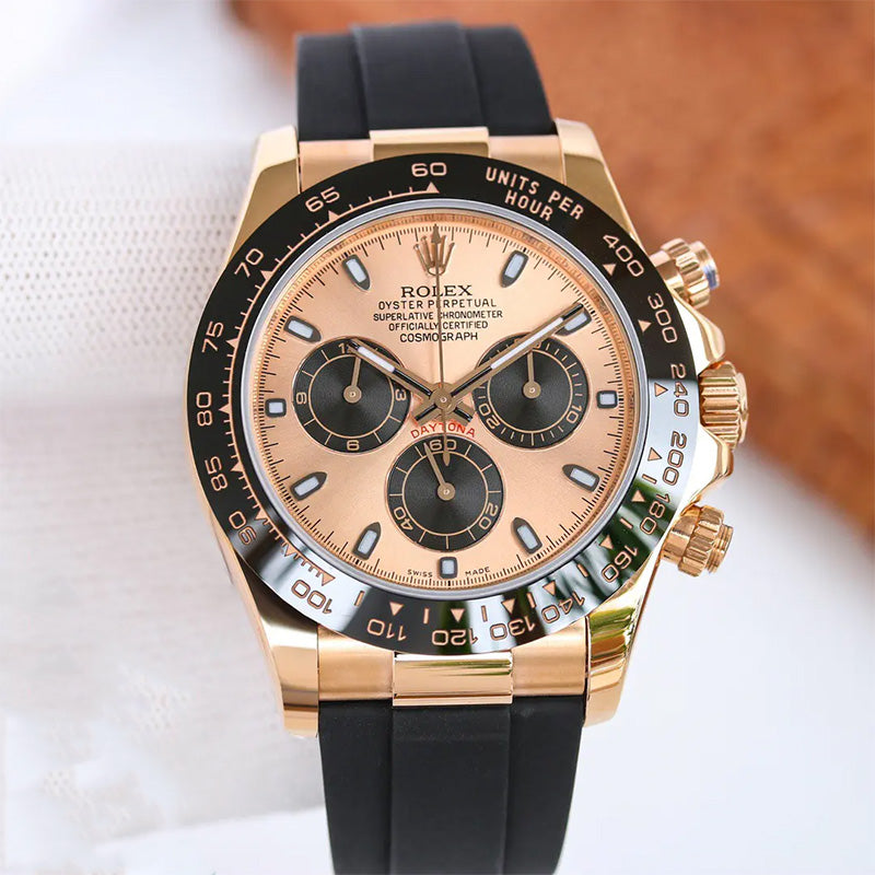 Cosmograph Daytona m116515ln-0018 40mm Pink&Black Oysterflex Everose Gold Watch 3