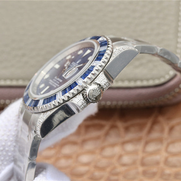 Submariner Silver Blue Diamond 40mm 5