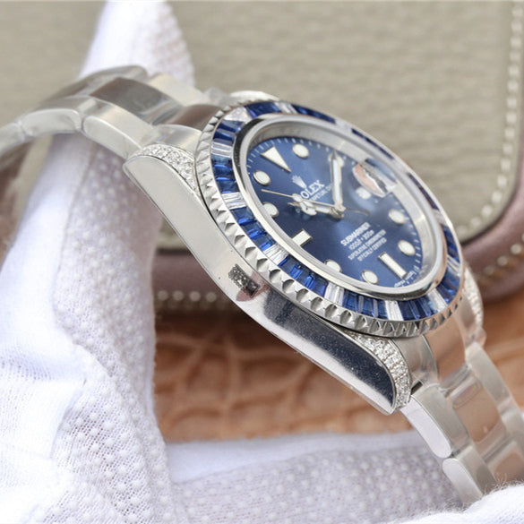 Submariner Silver Blue Diamond 40mm 6