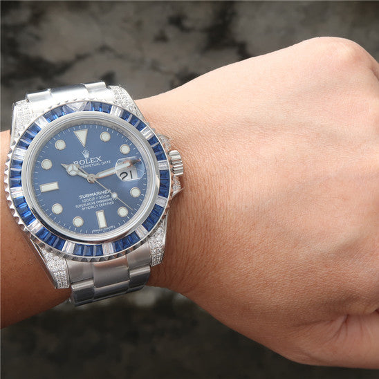 Submariner Silver Blue Diamond 40mm 7