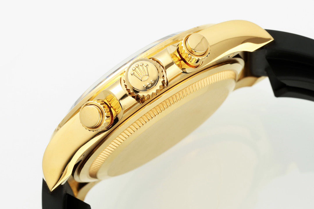 Rolex Cosmograph Daytona Black Rubber band and gold 8