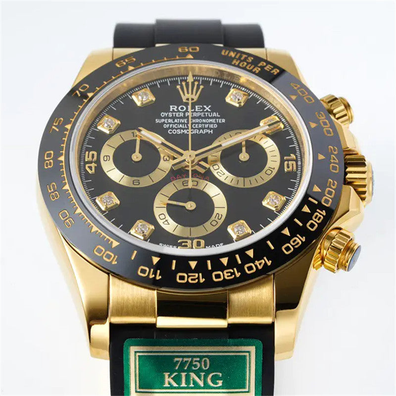 Cosmograph Daytona m116518ln-0078 Black Diamond Dial Oysterflex 40mm Watch 3