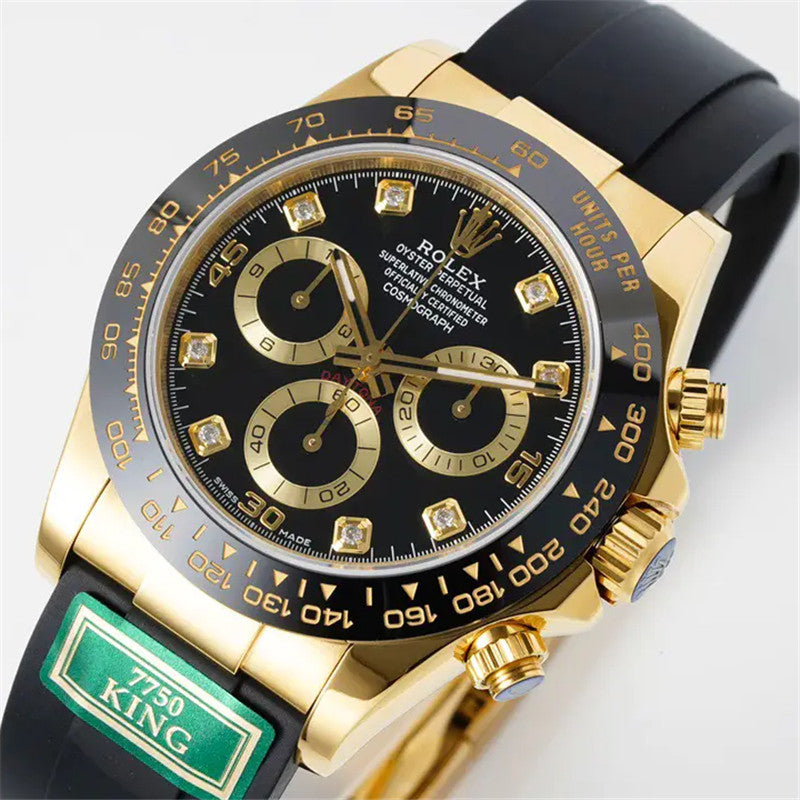 Cosmograph Daytona m116518ln-0078 Black Diamond Dial Oysterflex 40mm Watch 4