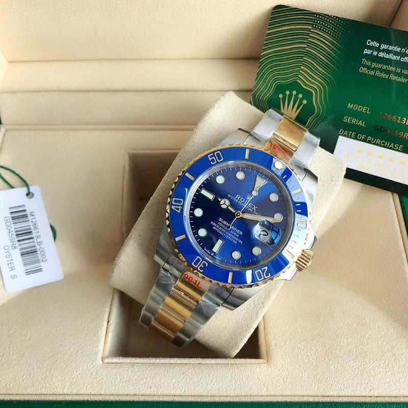 Submariner 126613LB 40mm Two Tone Oyster Bracelet Blue Dial Watch 3