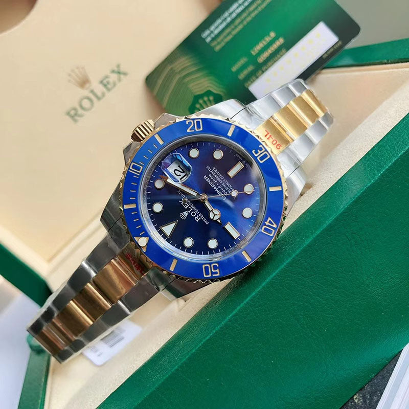 Submariner 126613LB 40mm Two Tone Oyster Bracelet Blue Dial Watch 5