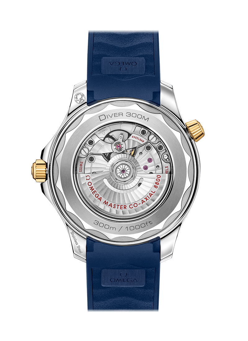 Seamaster Diver 300m Blue yellow gold 42mm 2