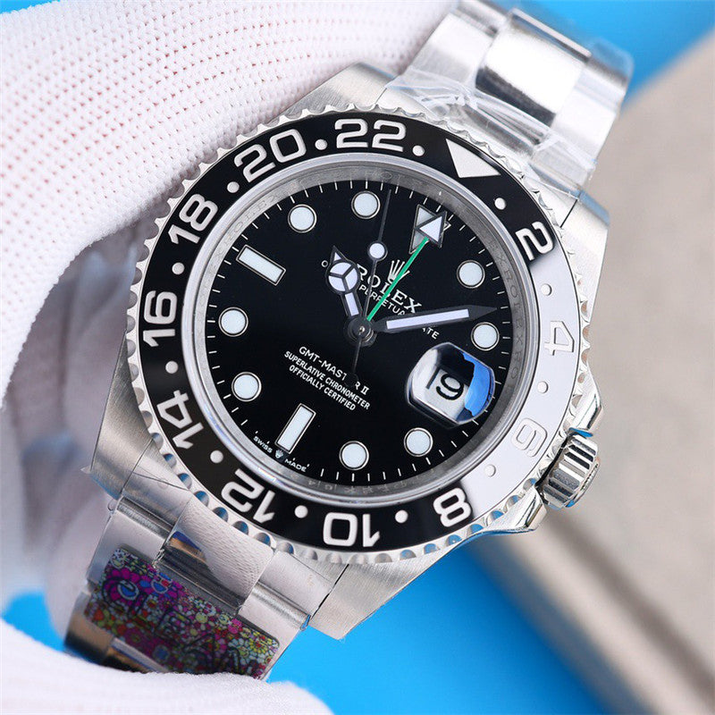 GMT-Master II 116710LN 40mm Stainless Steel Black Dial Watch 2