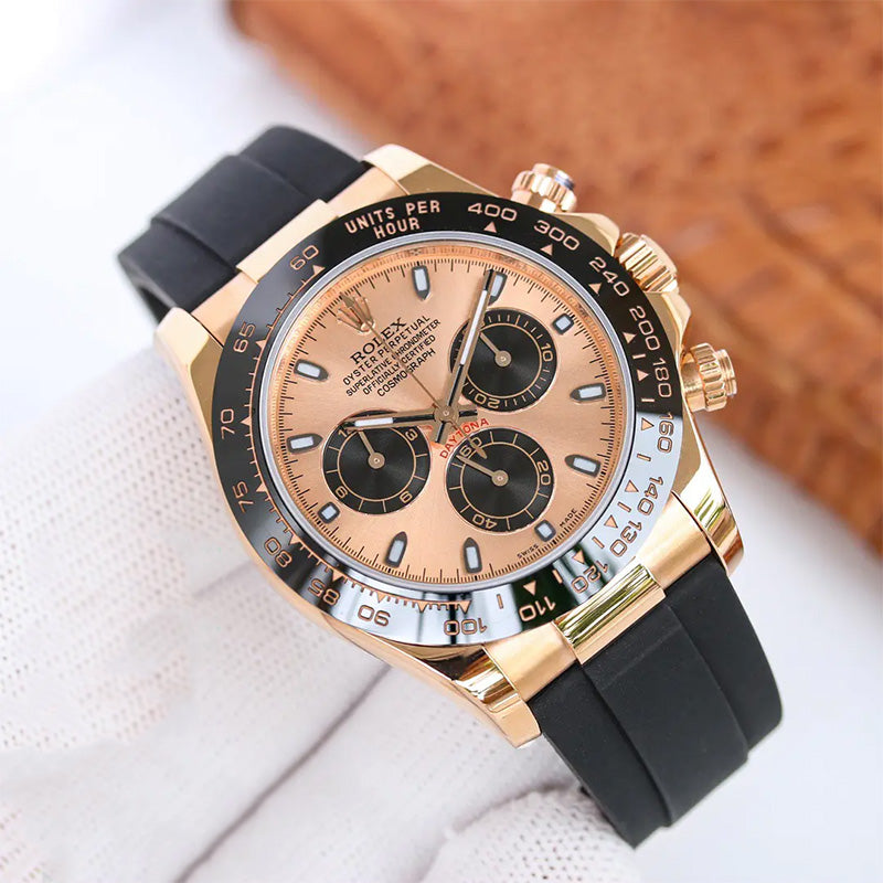 Cosmograph Daytona m116515ln-0018 40mm Pink&Black Oysterflex Everose Gold Watch 2