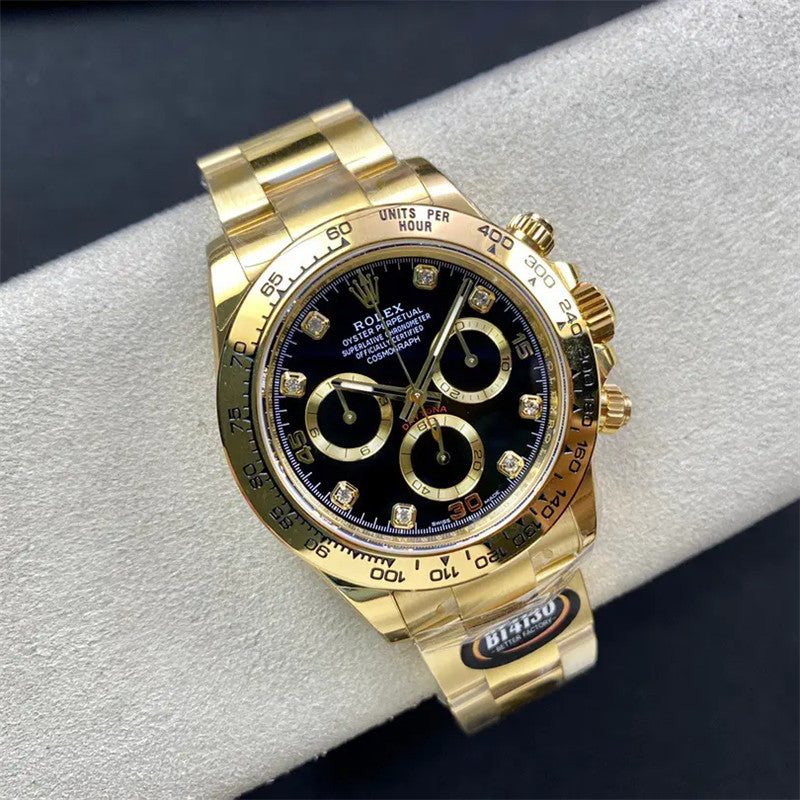 Cosmograph Daytona m116508-0016 Black Diamond Oyster 40mm Watch 3