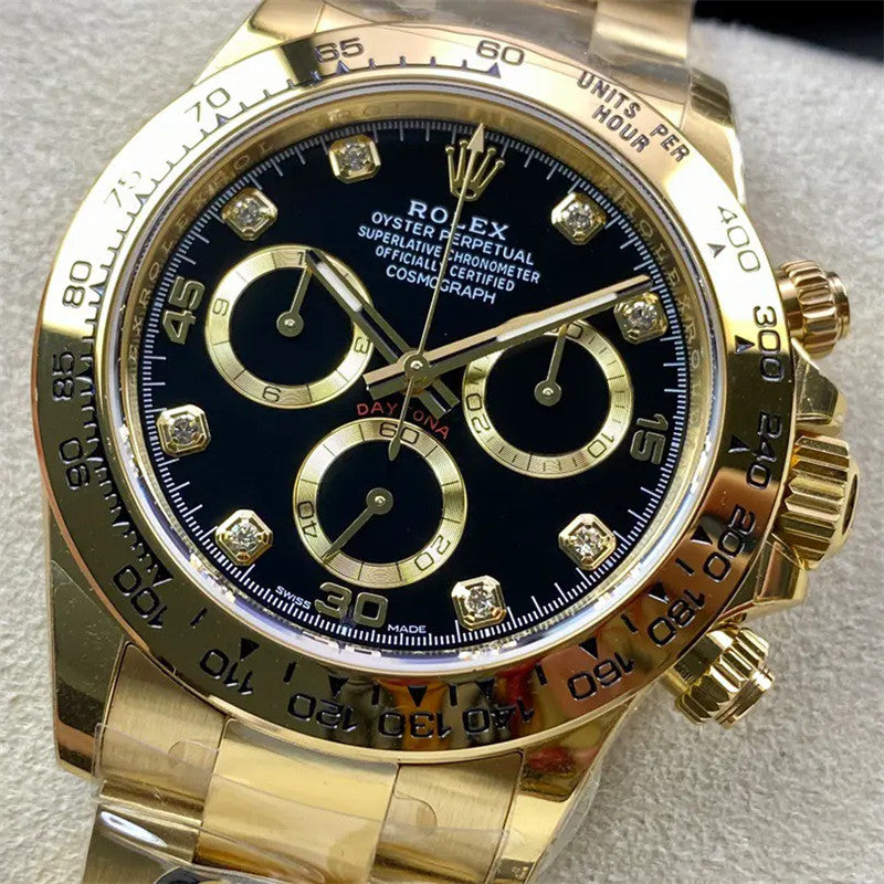 Cosmograph Daytona m116508-0016 Black Diamond Oyster 40mm Watch 4