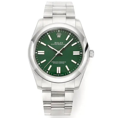 Oyster Perpetual 124300 41mm&36mm Green Dial 1
